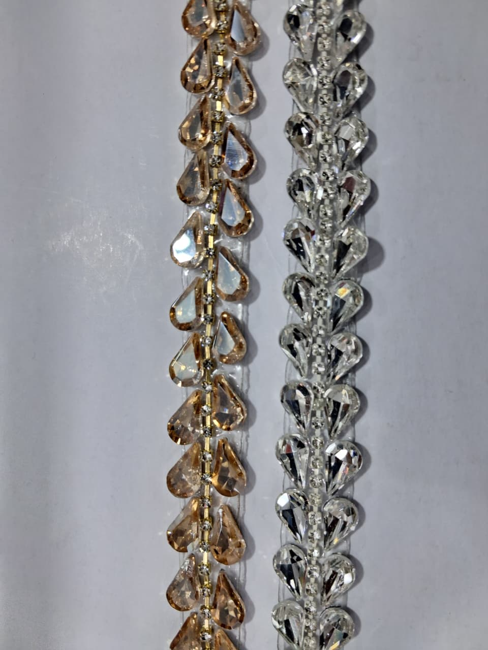 Fancy Crystal/Cut Dana Lace. Lace is available as per yard.