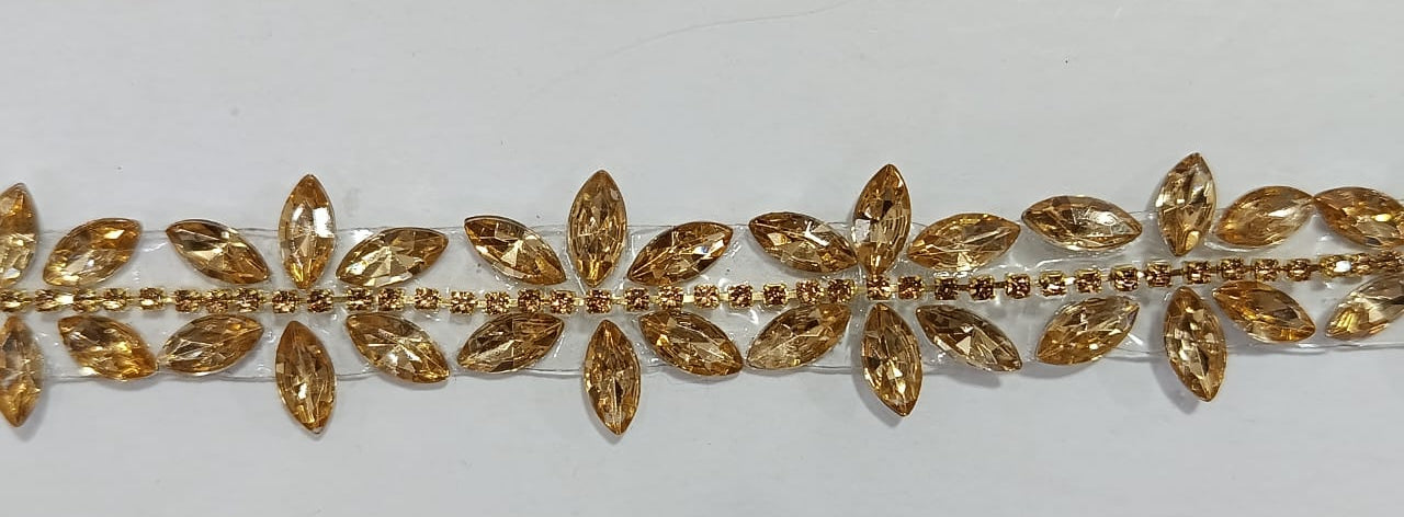 Fancy Stone Lace. Available in 3 colours. Lace is available as per yard.