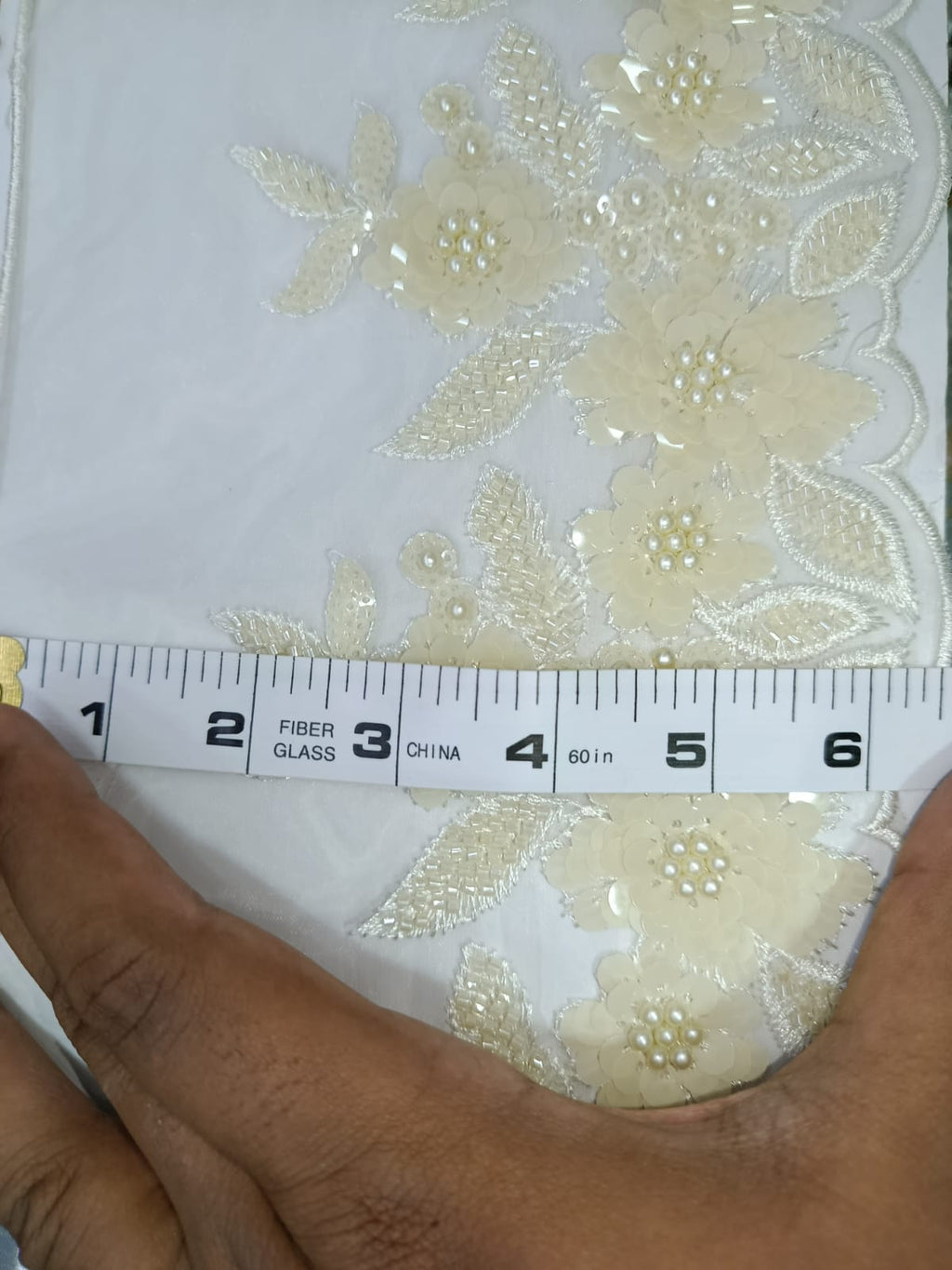 Fancy Organza Flower Embroided Lace. Lace is available as per yard.