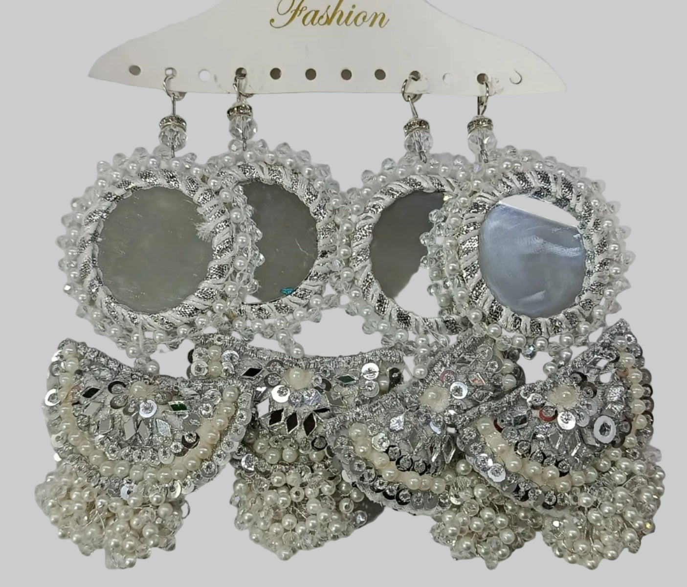 Pack of 4 Fancy Tessal With Mirror. Tessals are available in 2 colours.